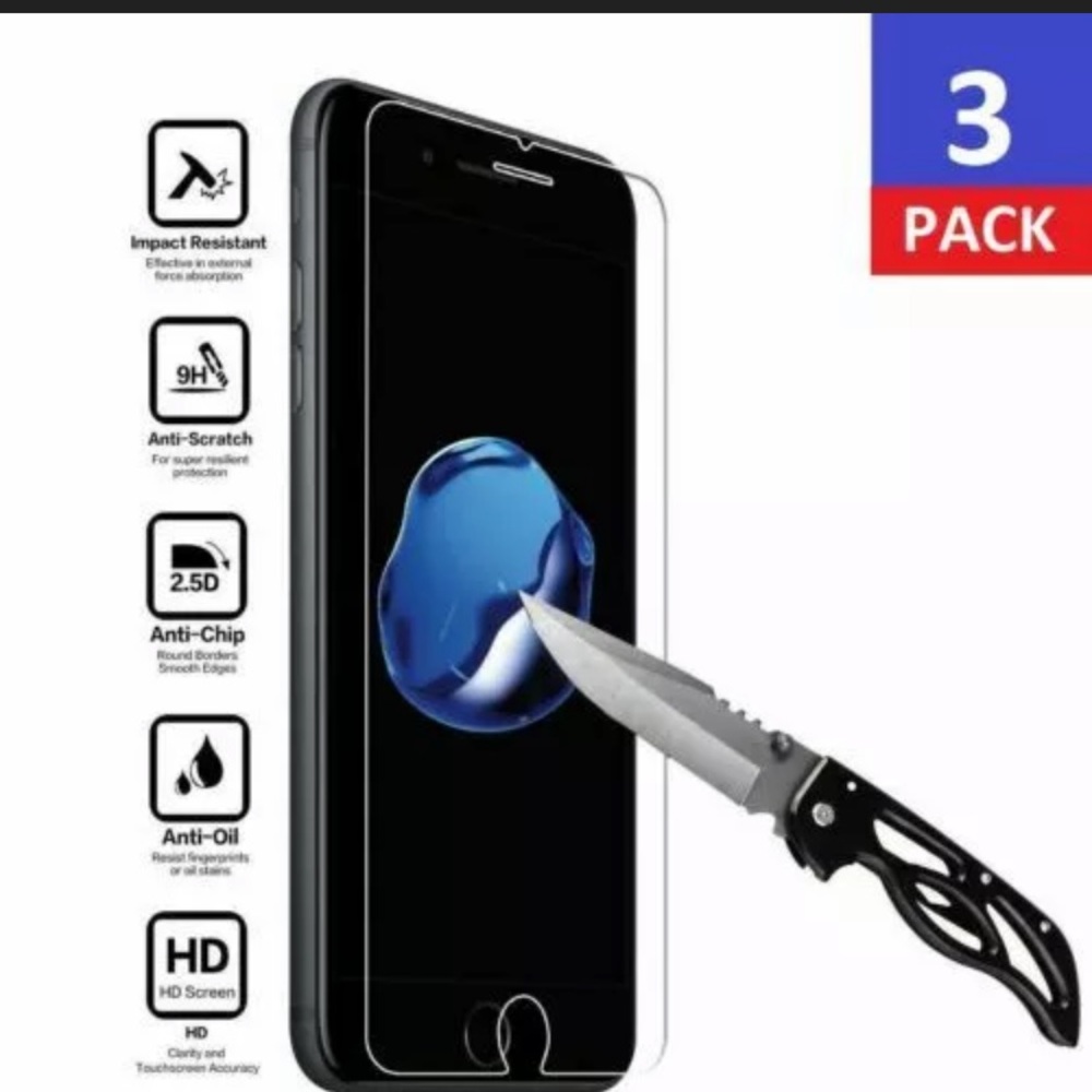 Pack of 3 iPhone XR Screen Protector - Picture 5 of 5